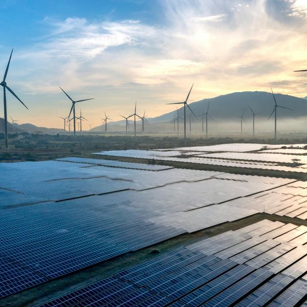 Visual representation of harmony and clean energy